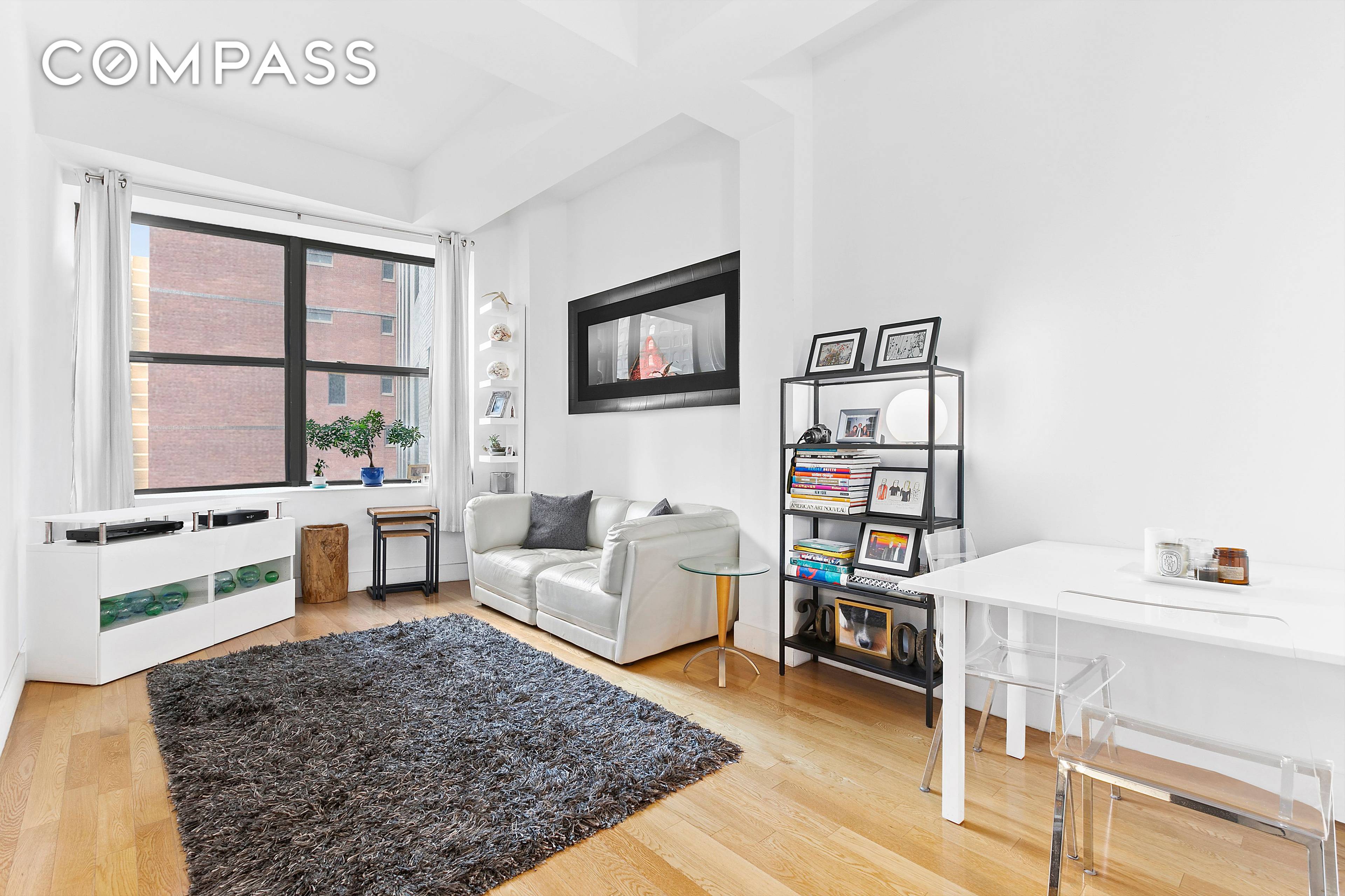 Come home to this extra spacious studio !