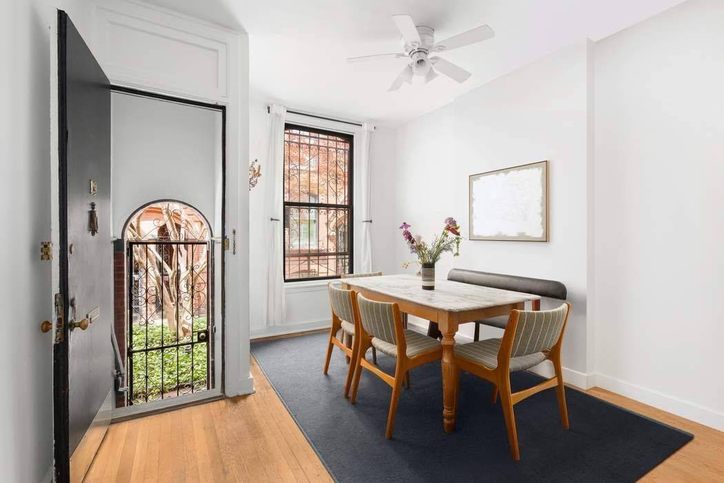 Welcome to 19 Warren Place, a rare opportunity to rent a charming and historic brick townhouse in the heart of Cobble Hill.