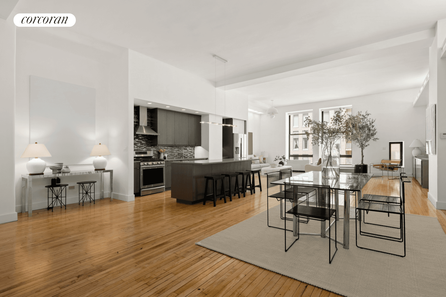 Massive Loft in a Luxury Full Service Greenwich Village Condominium Welcome to Apartment 5B at The Greenwich a true pre war loft with soaring 12ft ceilings that also happens to ...