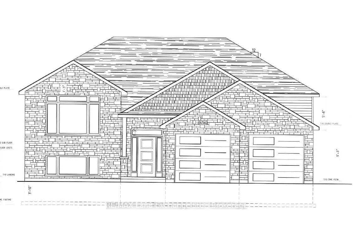On a lot measuring 56ft x 182 ft, this 1406 sqft, 3 2 bedroom, 3 bath home is under construction.