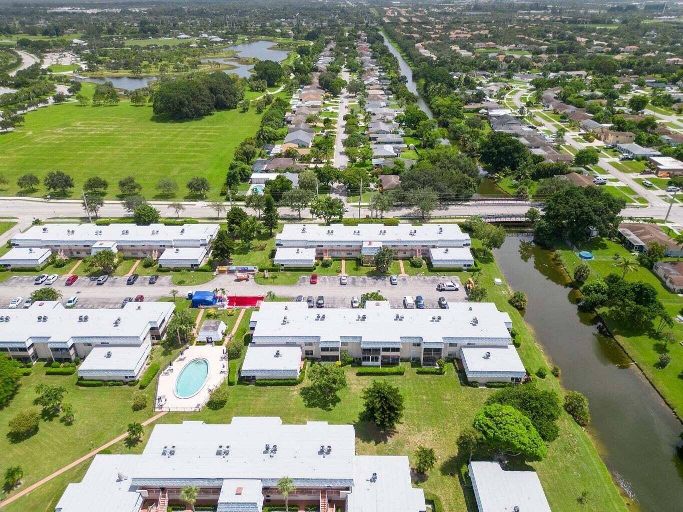 Adorable, 1st floor, one bedroom, one and half bath condo in Greenway Village, a 55 plus community in Royal Palm Beach.