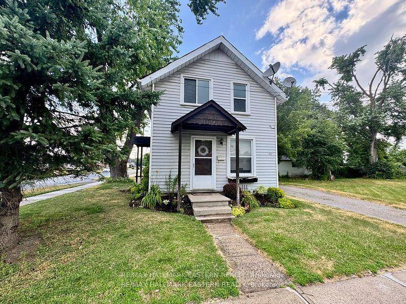 Duplex on a large corner lot with potential for more units.