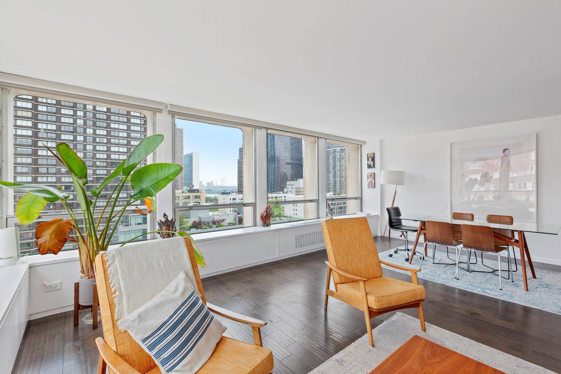 Expansive one bedroom one bath at the renowned architect I.