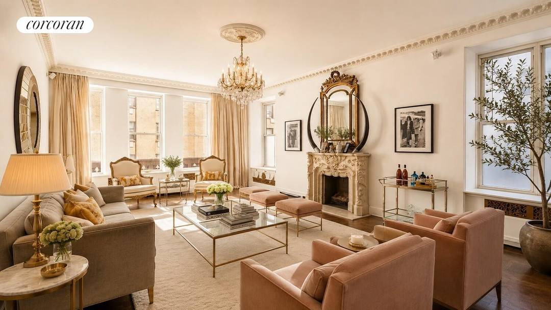 Meticulously Reimagined Prewar two bedroom two bathroom with Grand Scale, 10' Ceilings, and Designer Finishes !