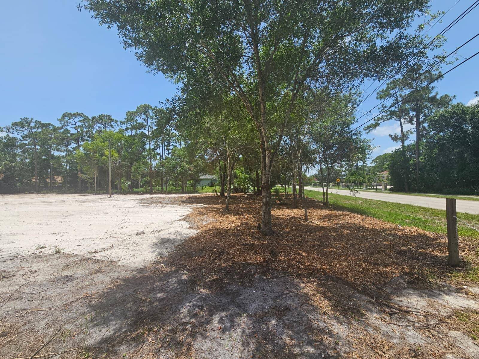 Lot is off paved country road around the corner from both an elementary and middle school.