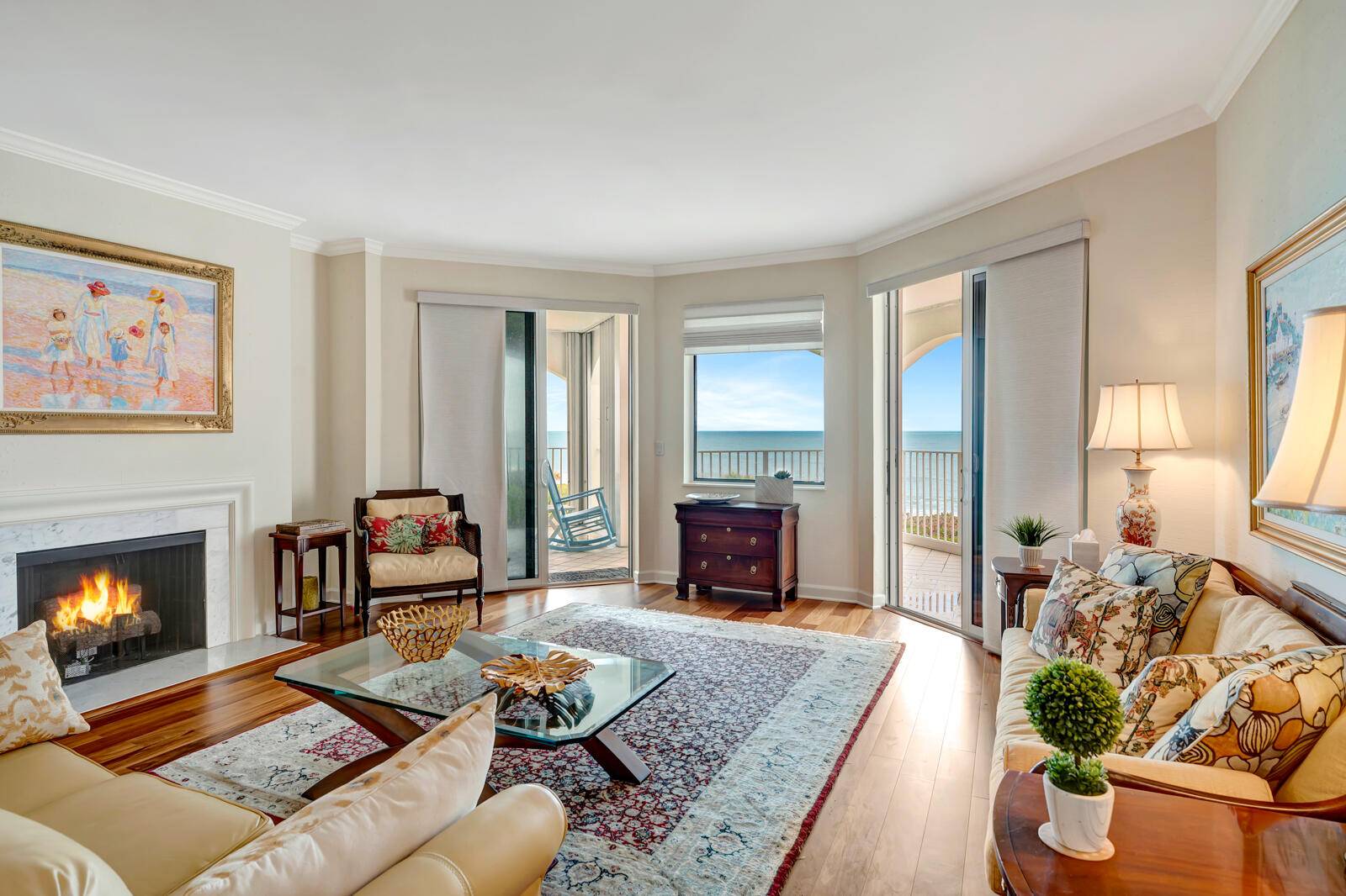 Located in one of Vero's premier gated oceanfront condo communities, this beautifully 3 bedroom, 4 bathroom residence offers luxurious finishes and generously sized rooms.
