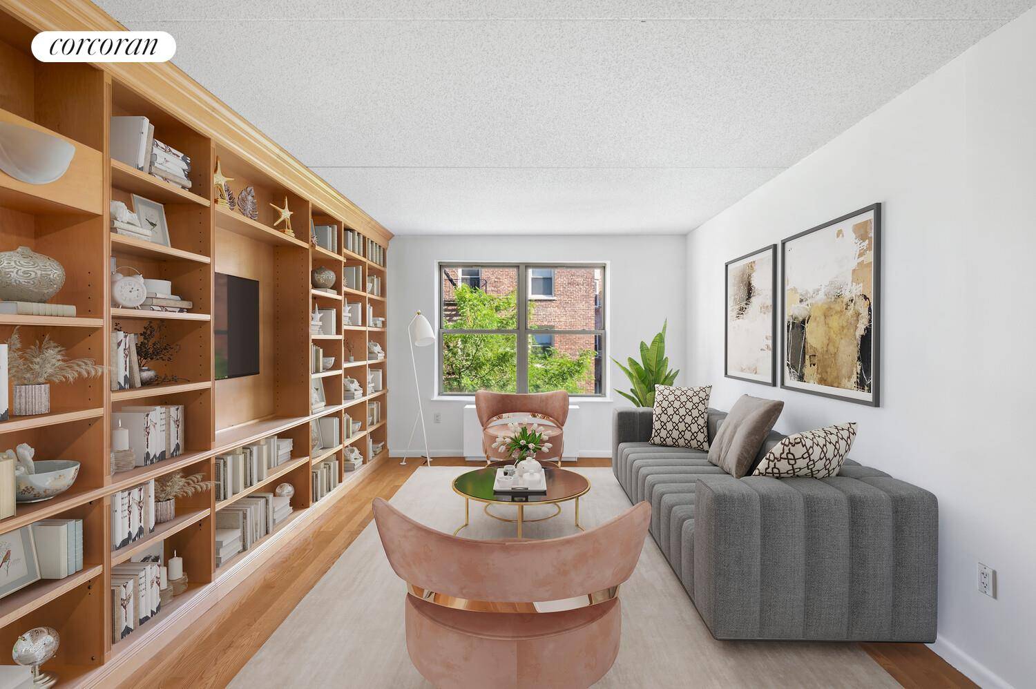 GLORIOUS CONDO TWO BEDS TWO BATHS Located in a modern mid rise building in historic Hudson Heights, this affordable condominium has it all !