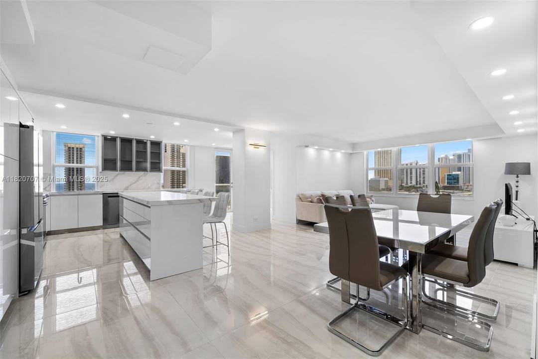 Rarely Available Corner Unit Fully Renovated Sunny Isles Beach Just completed a full, high end remodel this stunning 3 bedroom, 2 bath corner unit is truly a WOW property.