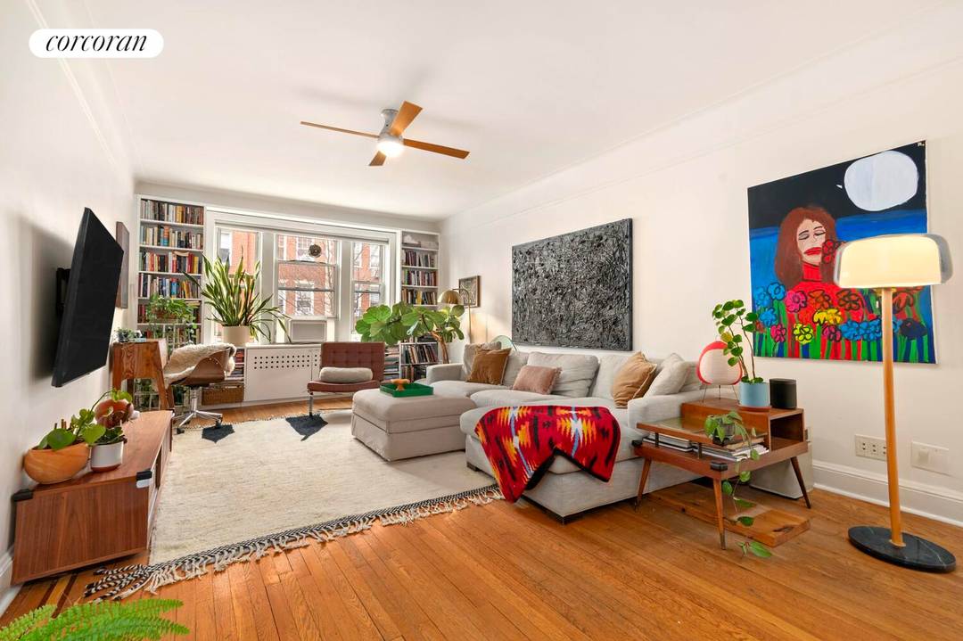 Welcome to Residence 3G at 35 53 77th Street, a beautifully maintained prewar two bedroom, two bathroom co op in the heart of Jackson Heights.