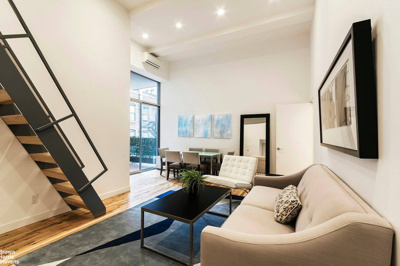 Immaculately customized and high end renovated loft like 2 bedroom, 2 bathroom plus large custom created loft space for home office storage and private terrace.