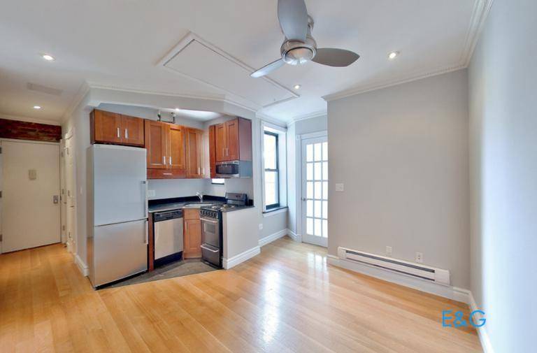 Renovated 1 bedroom with spacious private roof deck.