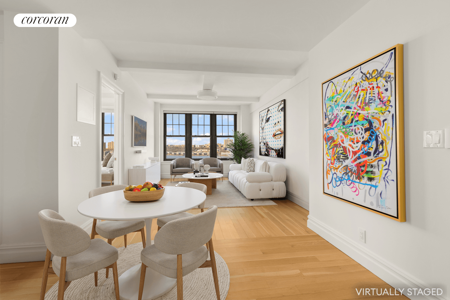 This gorgeous fully renovated1 bdrm apartment is located on the 12th floor of a well maintained prewar coop.