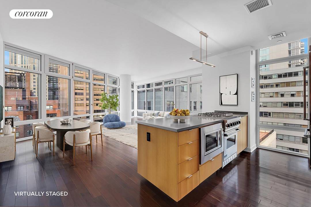 Apartment 19A at 207 East 57th Street is a sun filled, high floor luxury three bedroom, three bathroom condominium located in the heart of Manhattan's East Side.