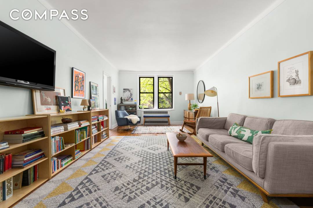 An amazingly spacious, two bedroom, two bath home near Brooklyn College with a large bonus dining foyer measuring an impressive 1, 200 square feet, where every window is filled with ...