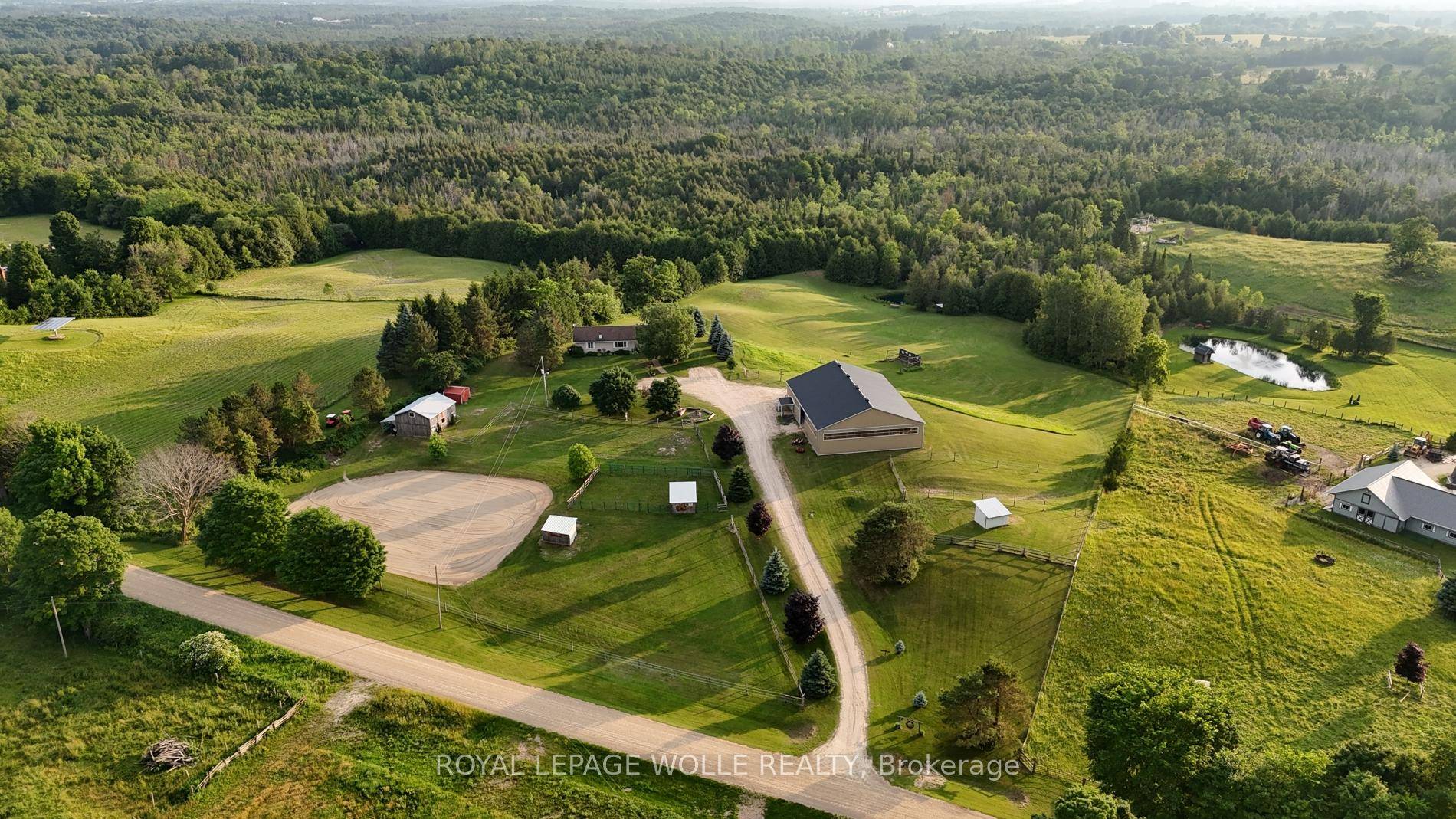 This stunning 6. 43 acre hobby farm offers breathtaking sunrise and sunset views and a peaceful rural lifestyle just 7 minutes from town amenities.