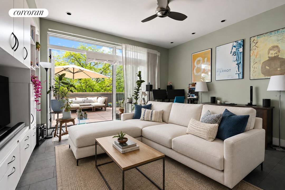 Perched atop a boutique elevator condominium in the heart of South Slope, Residence 4A at 363 16th Street offers a rare blend of indoor outdoor living, dramatic scale, and effortless ...