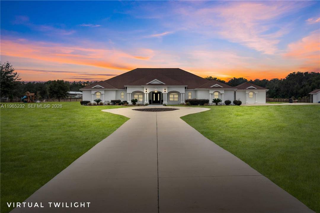 Set on approximately 10. 47 fully fenced acres in Ocala s premier countryside, this private estate offers refined living with exceptional equestrian potential, just minutes from the World Equestrian Center, ...