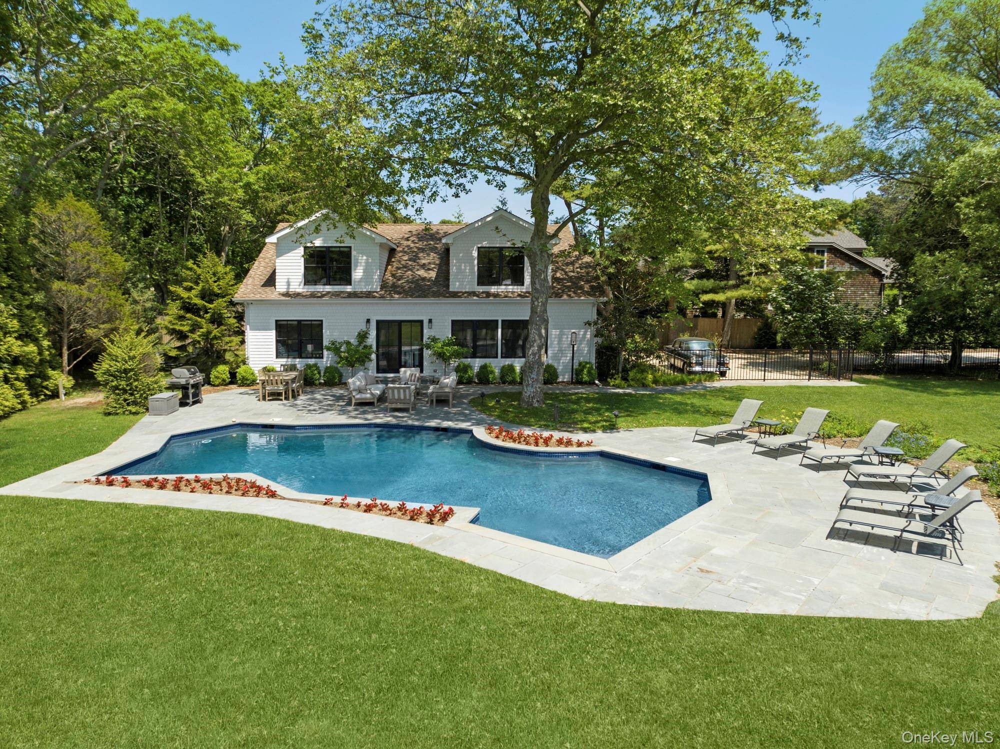 An impeccable renovation at 60 Franklin Avenue in Quiogue.