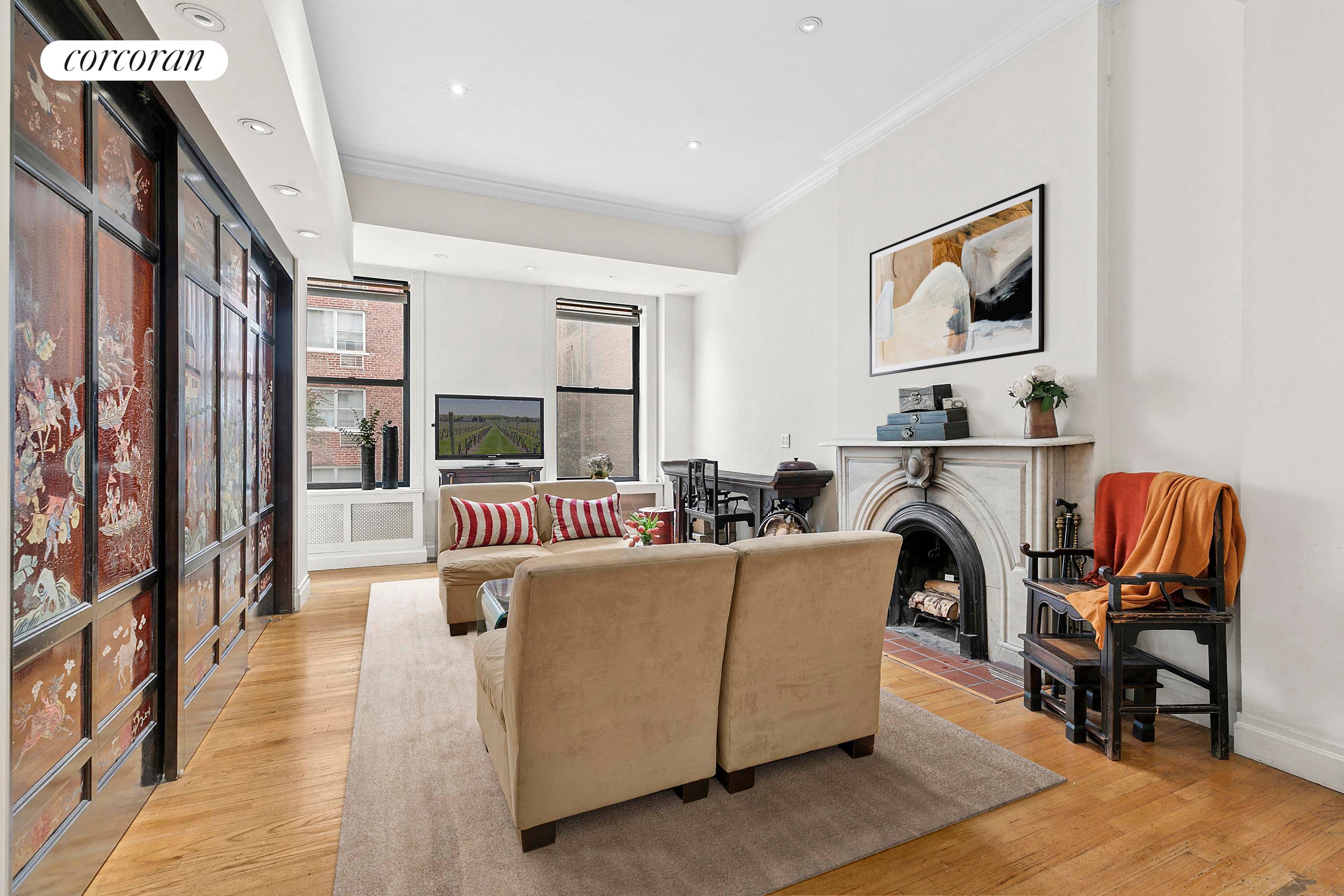 Discover timeless charm and modern luxury in this exceptional one bedroom residence at 48 Gramercy Park North, located in a distinguished 1858 Italianate townhouse.