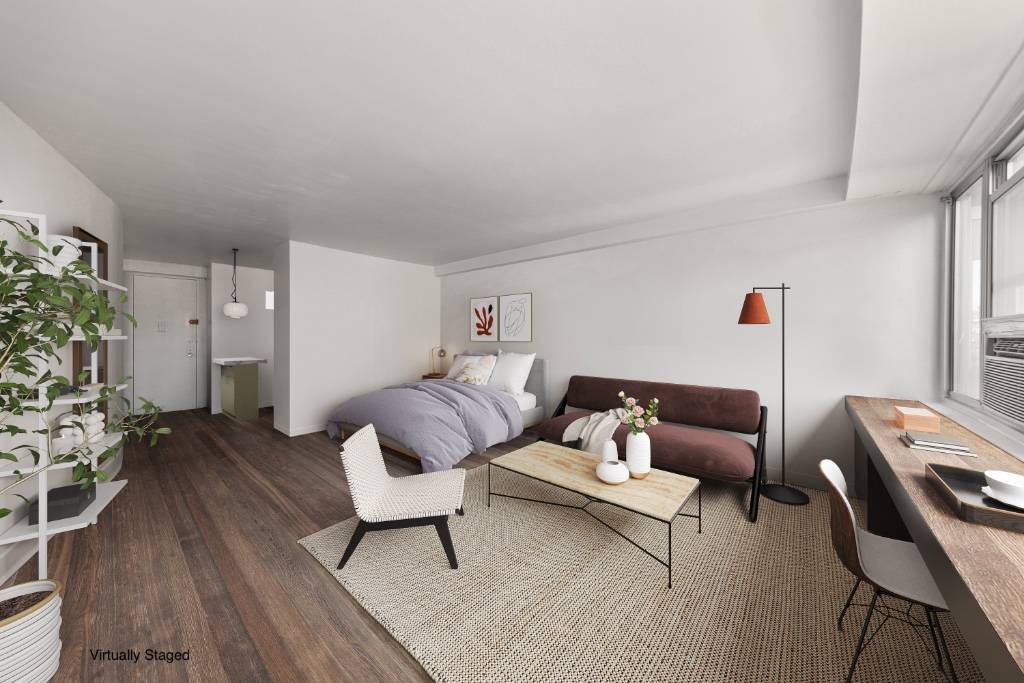 This studio apartment has a flexible layout that offers the perfect canvas to create your dream home.