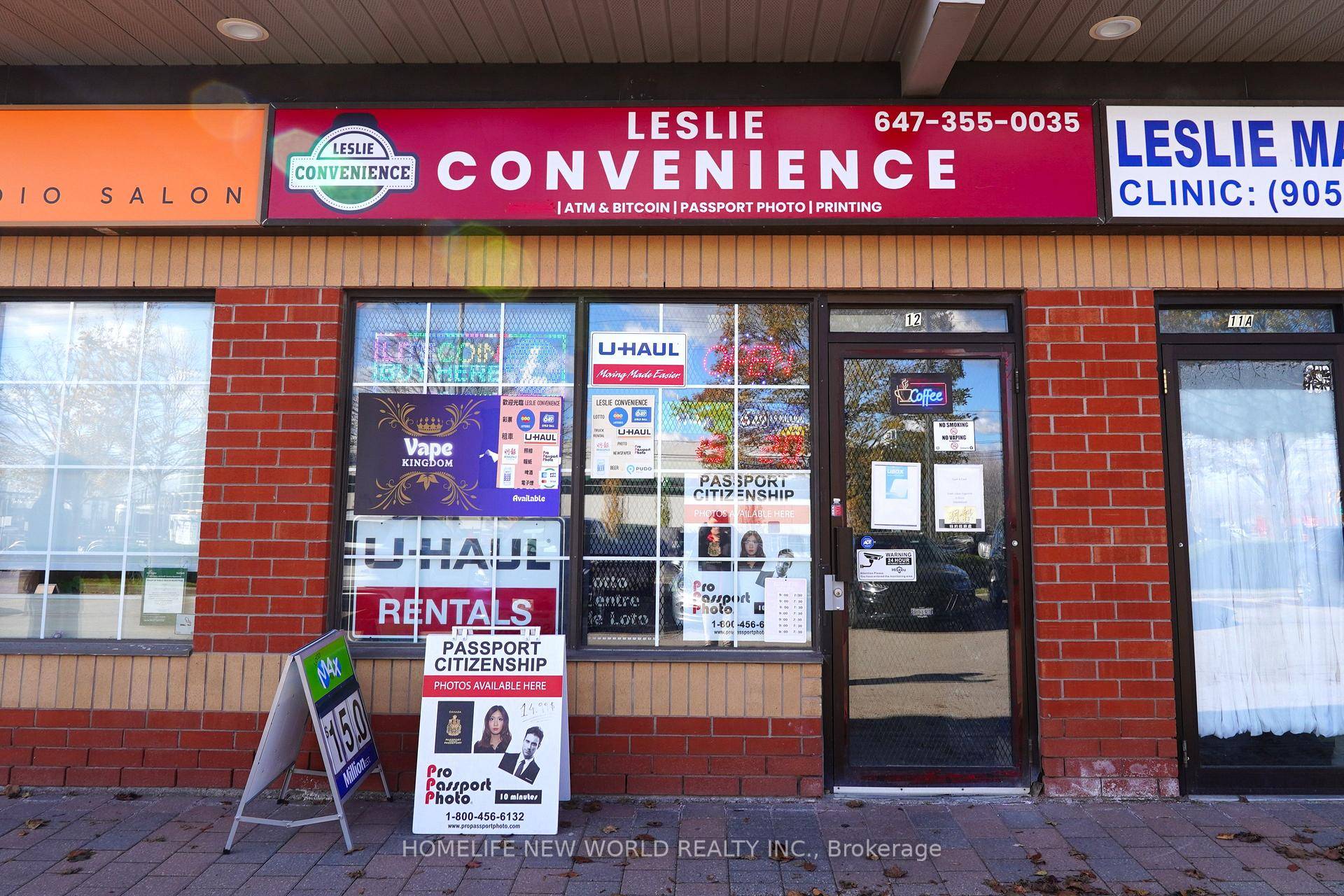 This well established turnkey convenience store offers a mix of revenue streams, including U Haul rentals, tobacco and vape sales, passport photo services, PUDO, and Bitcoin access.