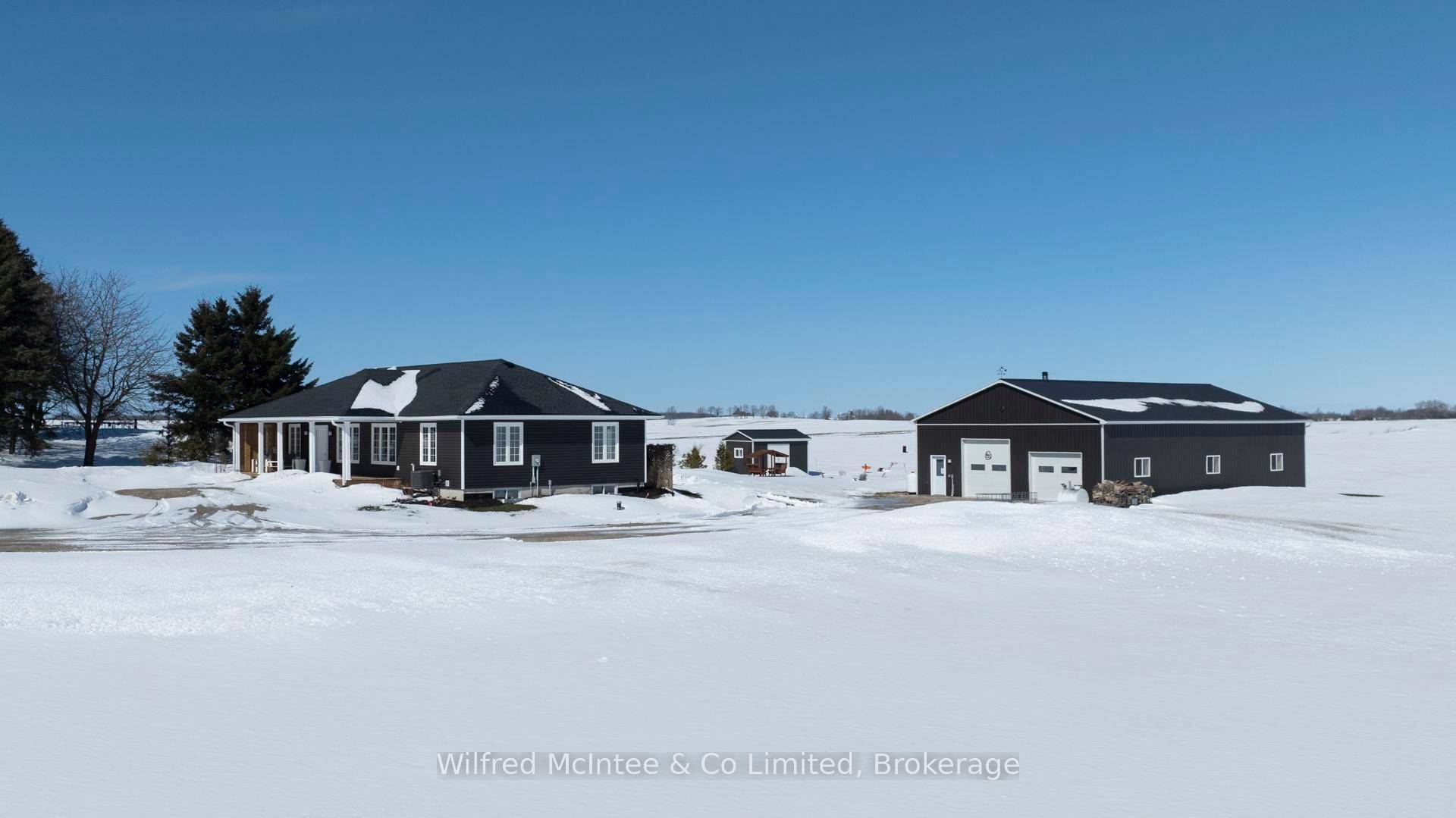 This stunning 3 year old bungalow is located on a spacious 1 acre lot in the tranquil community of Kinlough, Ontario.