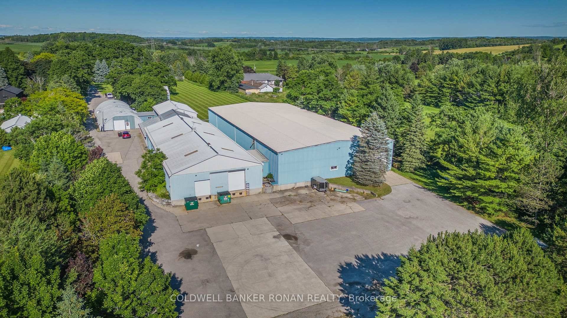 Prime rural industrial property located 5 mins from Tottenham and Schomberg, with open storage permitted.
