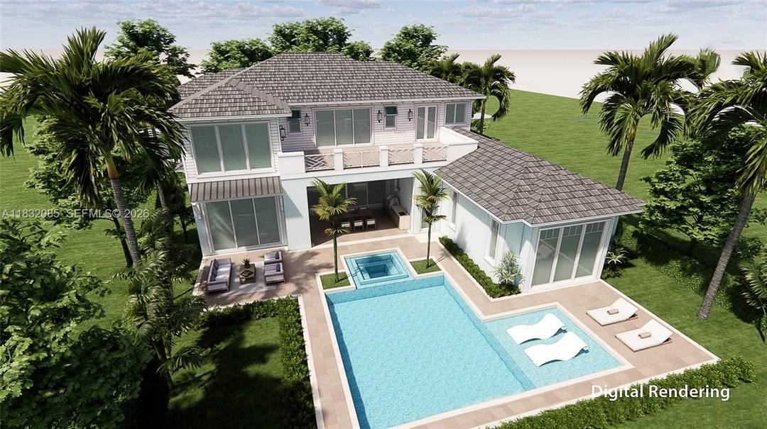 This stunning waterfront British West Indies style home offers 5 spacious en suite bedrooms, 6 full baths, beautiful gourmet kitchen, large office study, Flex room bedroom, elevator, two laundry rooms ...