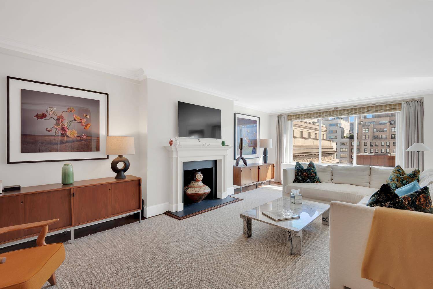 With dramatic views of Central Park and the skyline, this is a one of a kind apartment.