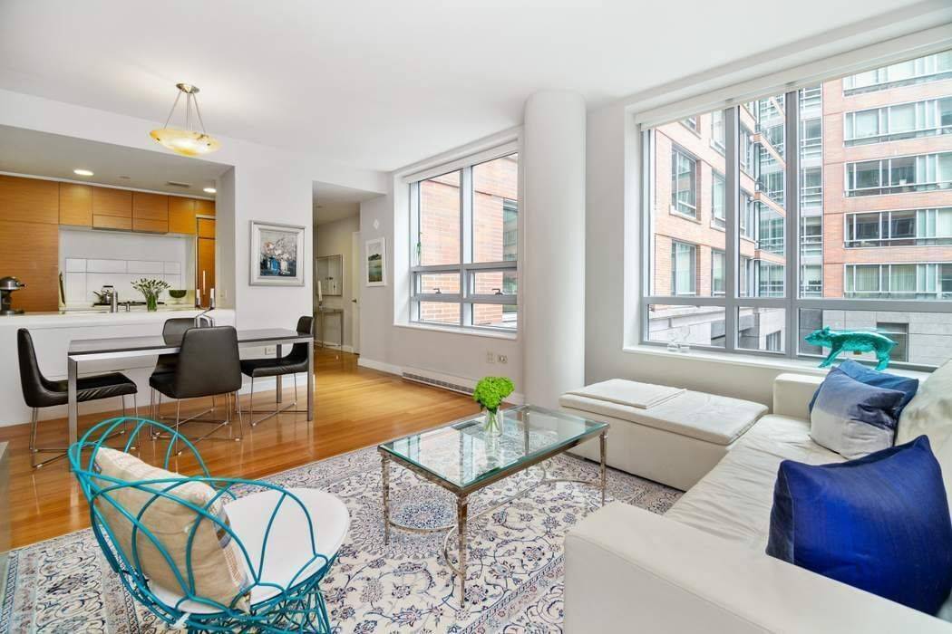 In one of the coolest, and original, LEED Leadership in Energy and Environmental Design buildings in NYC, 3B at One Rockefeller 2 River Terrace is a bright, spacious, 865 SF, ...