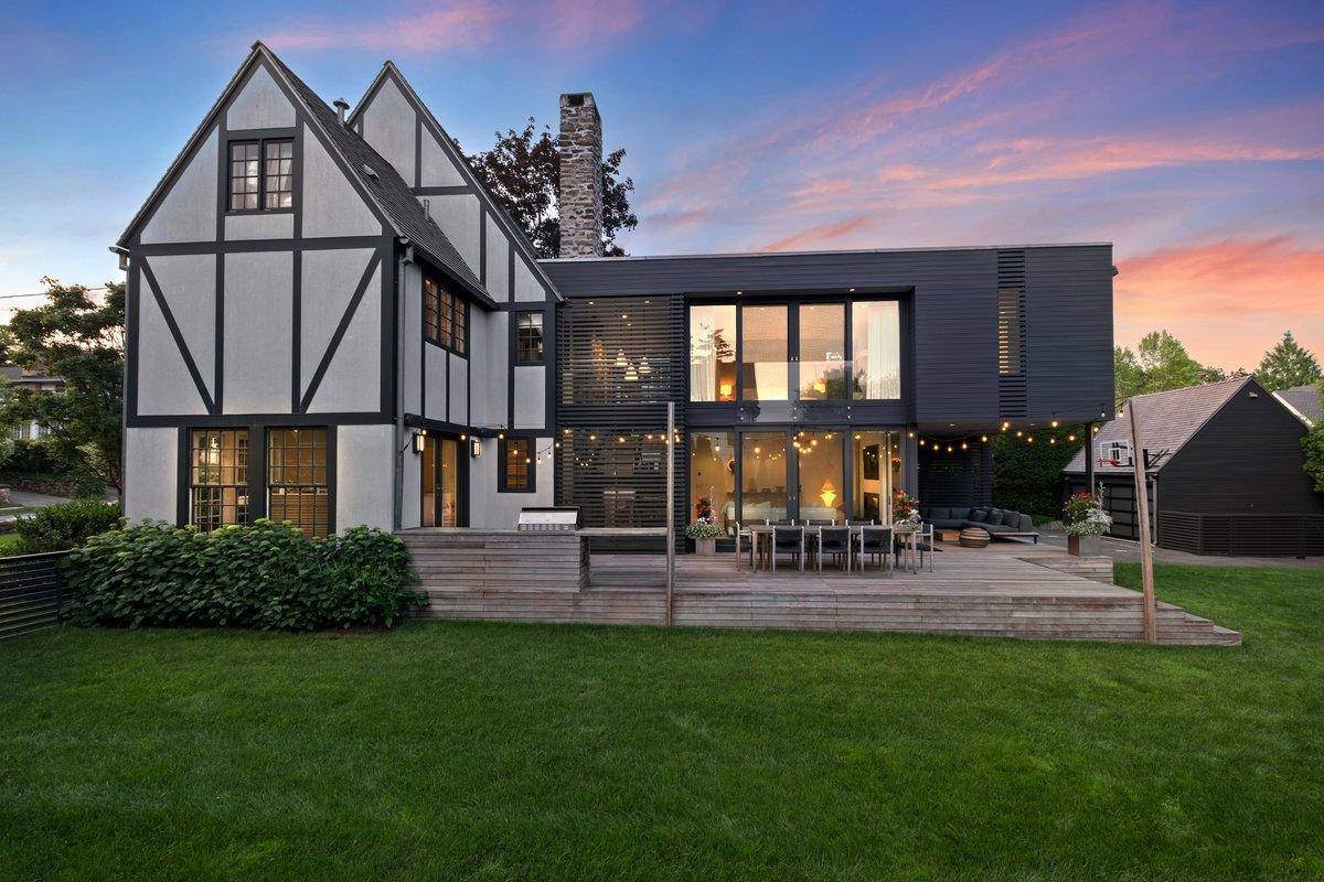 Located in a prized Rye Beach location, this beautifully reimagined Tudor style home masterfully blends historic character with striking modern design.