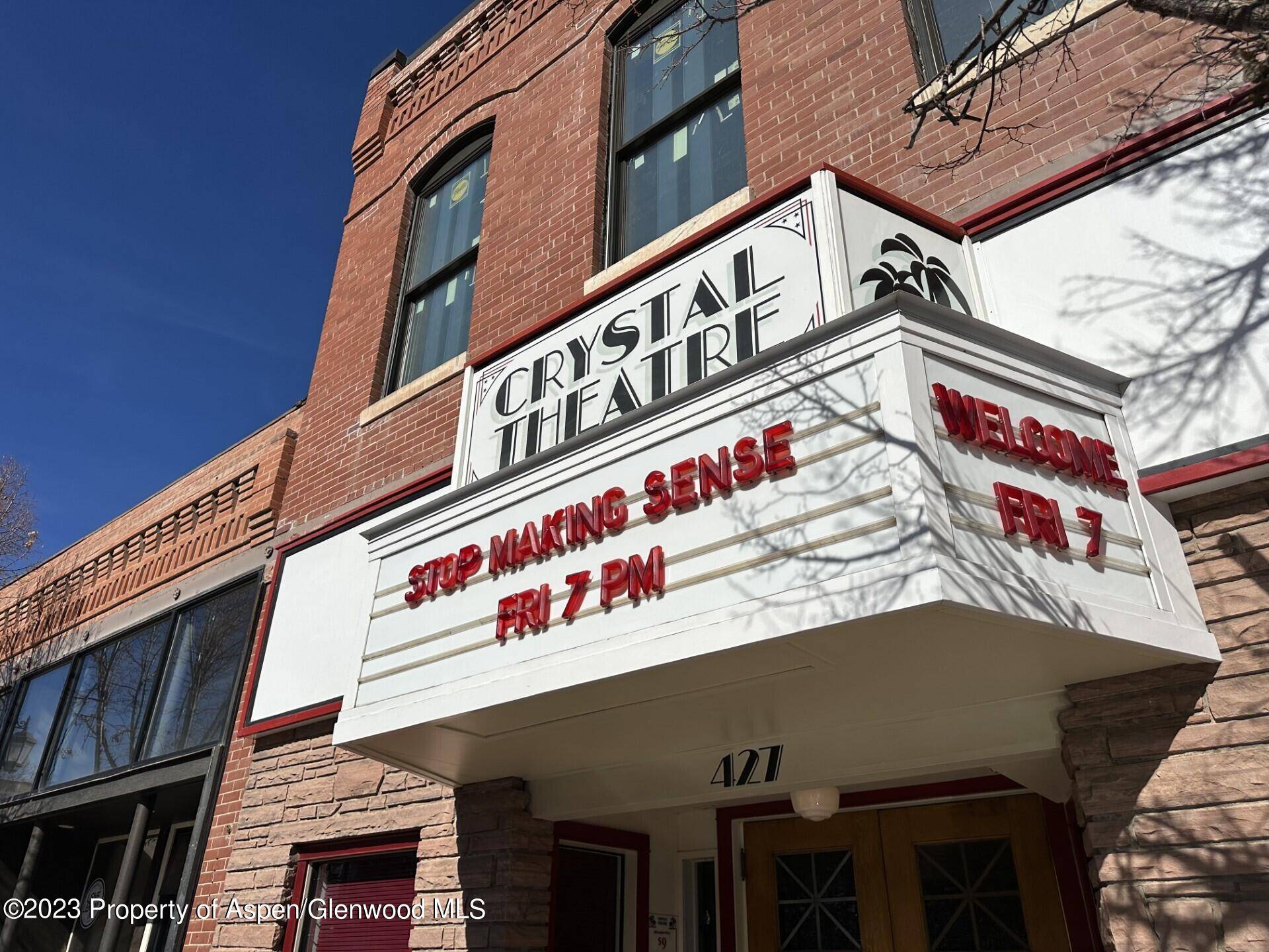 The Crystal Theatre is for sale.