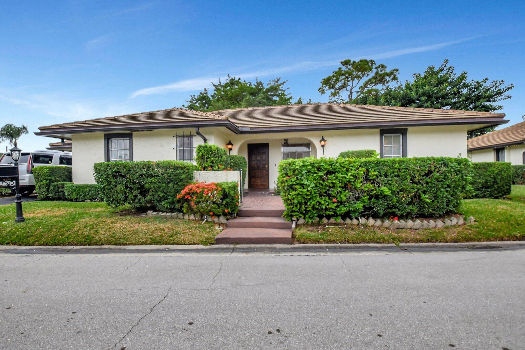 Nestled within a serene, gated golf community, this two bedroom, two bath villa offers the perfect blend of potential and opportunity.