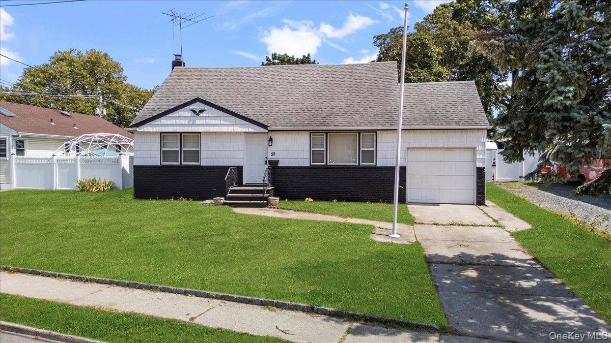 Welcome to 55 S Brookside Ave in Freeport, a charming Exp Cape style home offering 4 spacious bedrooms and 3 bathrooms with an inviting open layout perfect for comfortable living.
