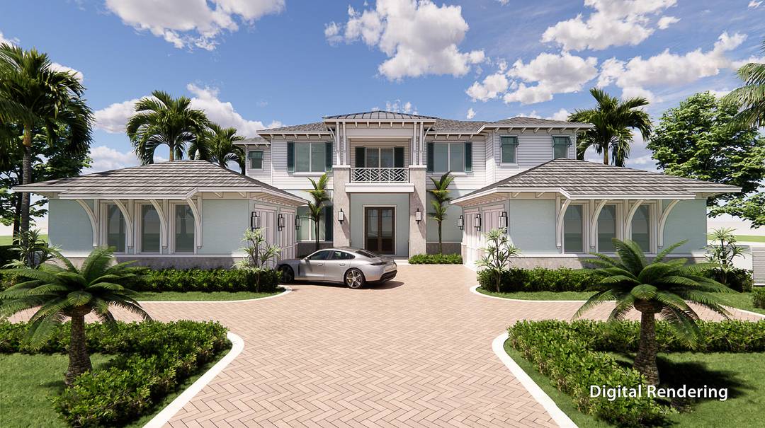 This stunning waterfront British West Indies style home offers 5 spacious en suite bedrooms, 6 full baths, beautiful gourmet kitchen, large office study, Flex room bedroom, elevator, two laundry rooms ...