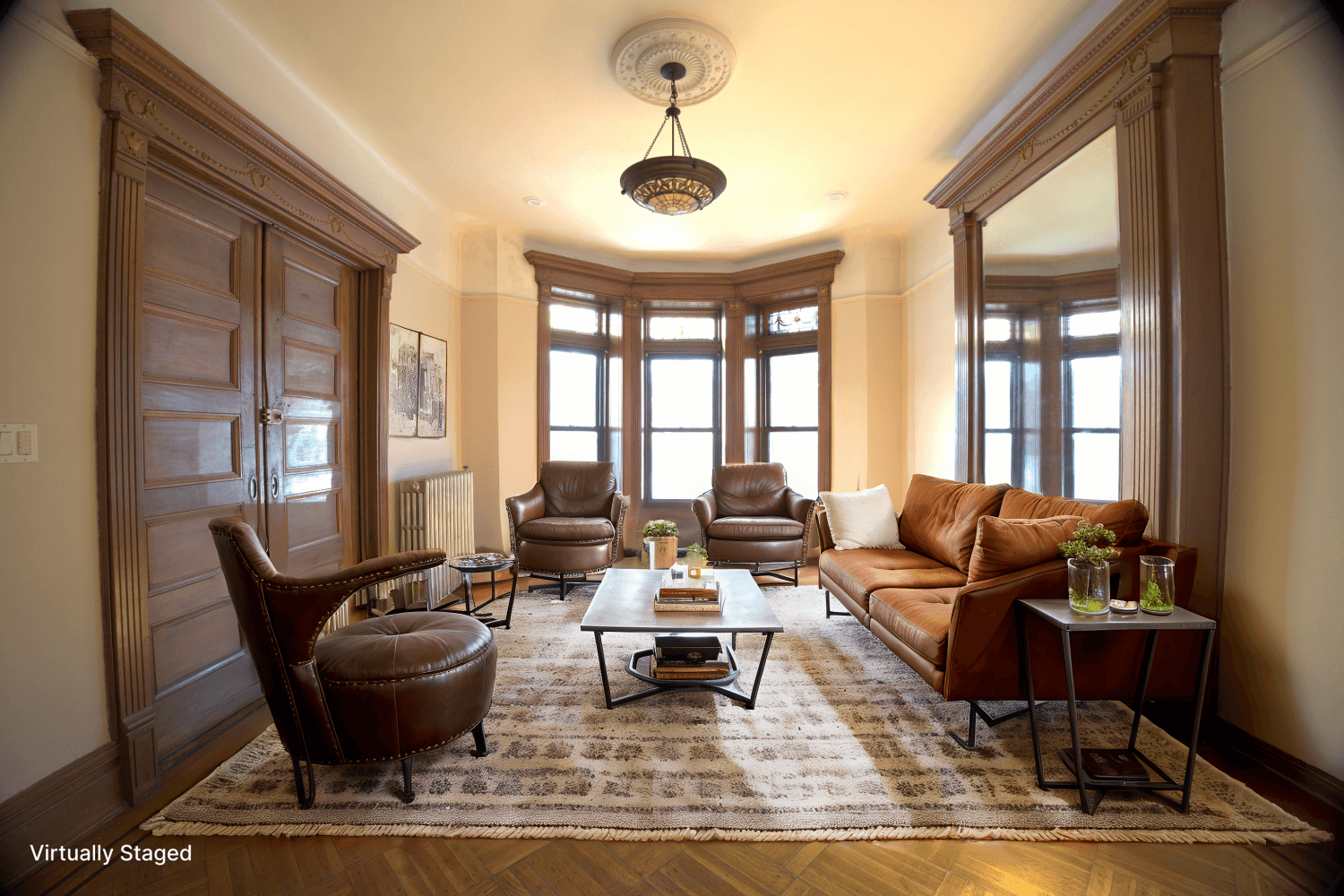 Spacious 4 Bedroom, 2 Bath Duplex Apartment for Rent in a beautifully restored Brownstone, situated in treelined neighborhood of Crown Heights, Brooklyn.