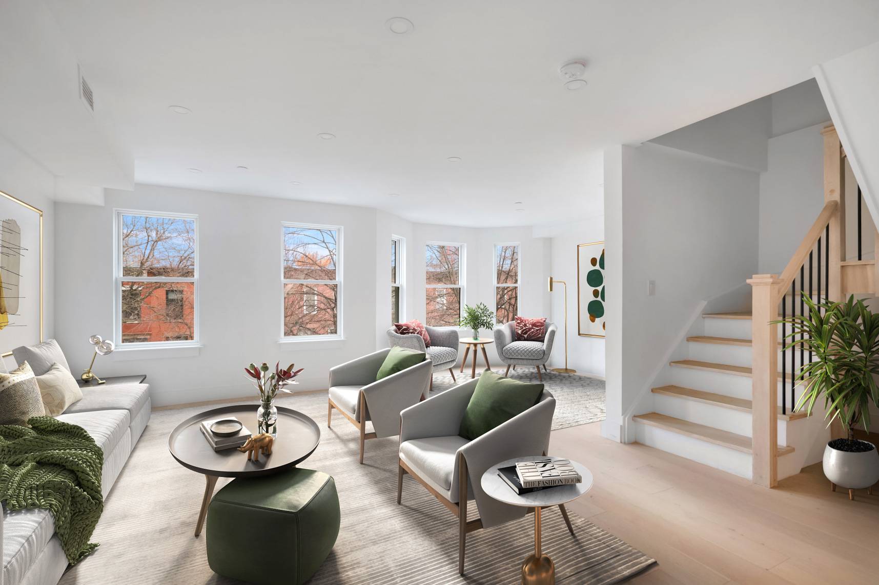 At nearly 2100 square feet, Unit 2 is a grand scale, meticulously renovated and never before lived in three bedroom two and one half bathroom duplex with two private outdoor ...