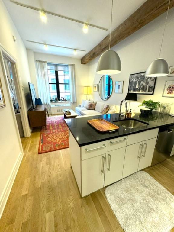 Spacious two bedroom home with two full bathrooms in the heart of DUMBO.