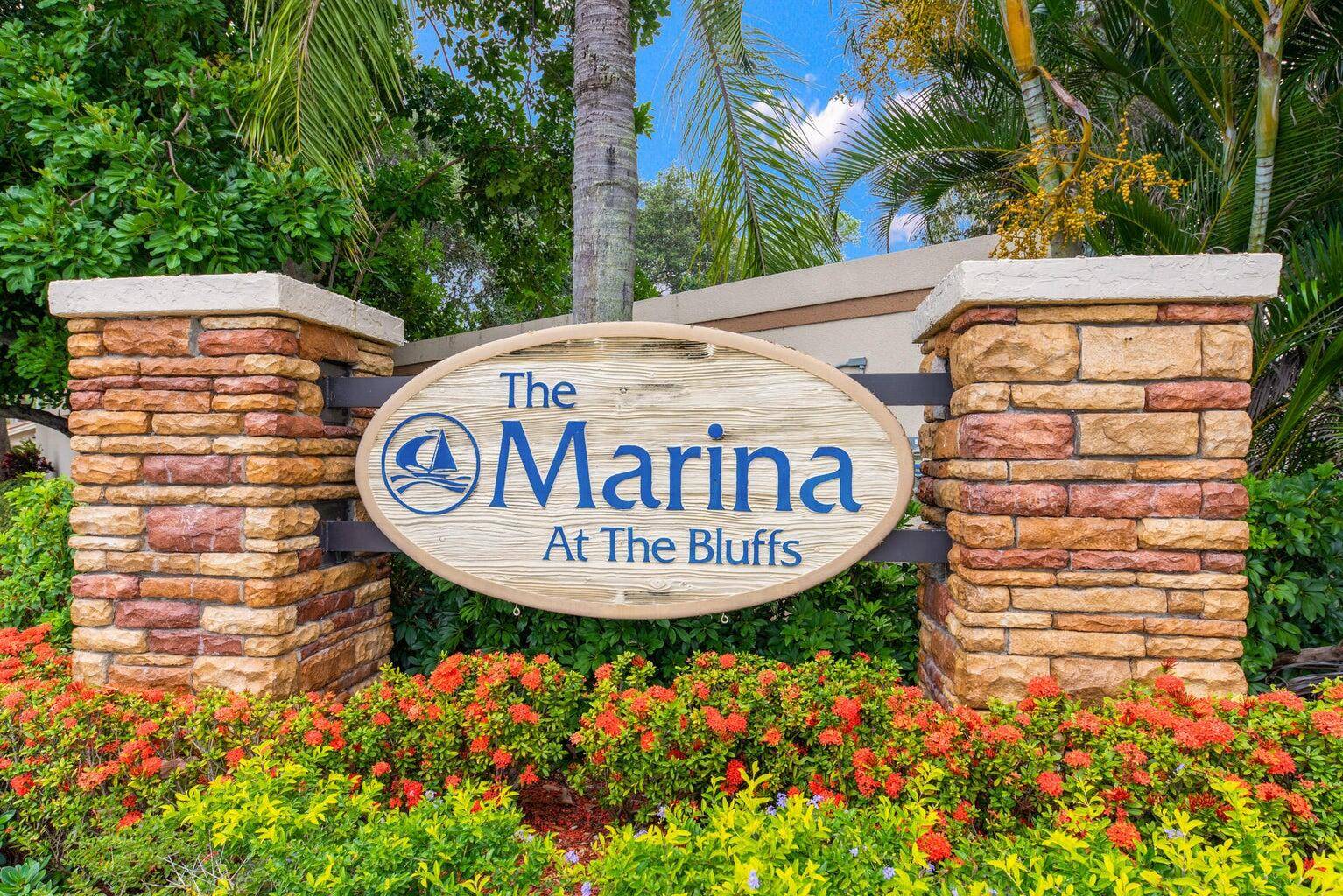 Jupiter's best kept secret ''Marina at the Bluffs'' which is located just a short distance from the big blue ocean.