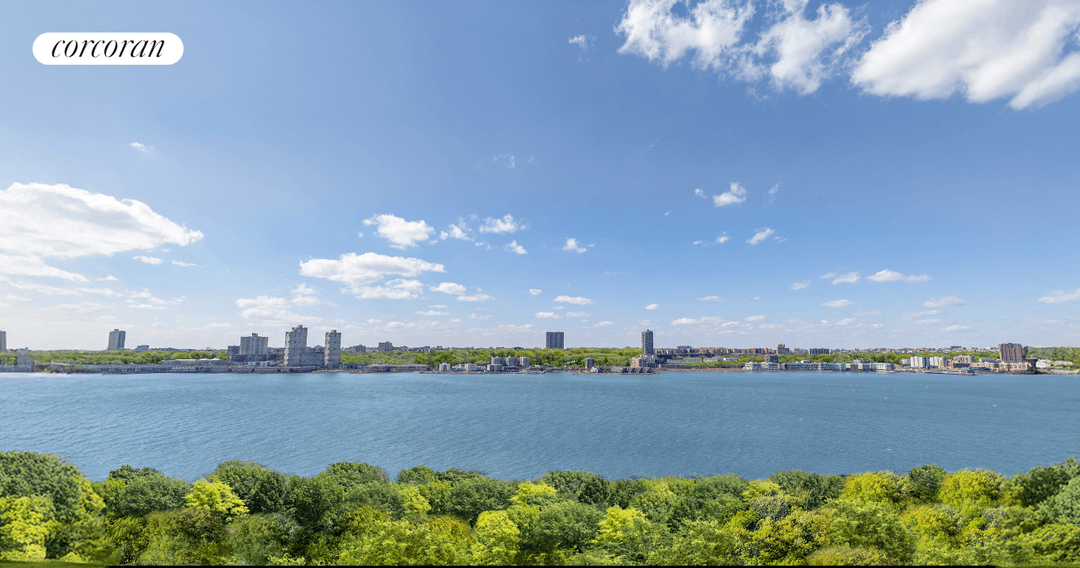 Astonishing river panoramas up and down the Hudson merge with unparalleled Manhattan living in a grand five bedroom, five bath, 3700sf residence at the Normandy.