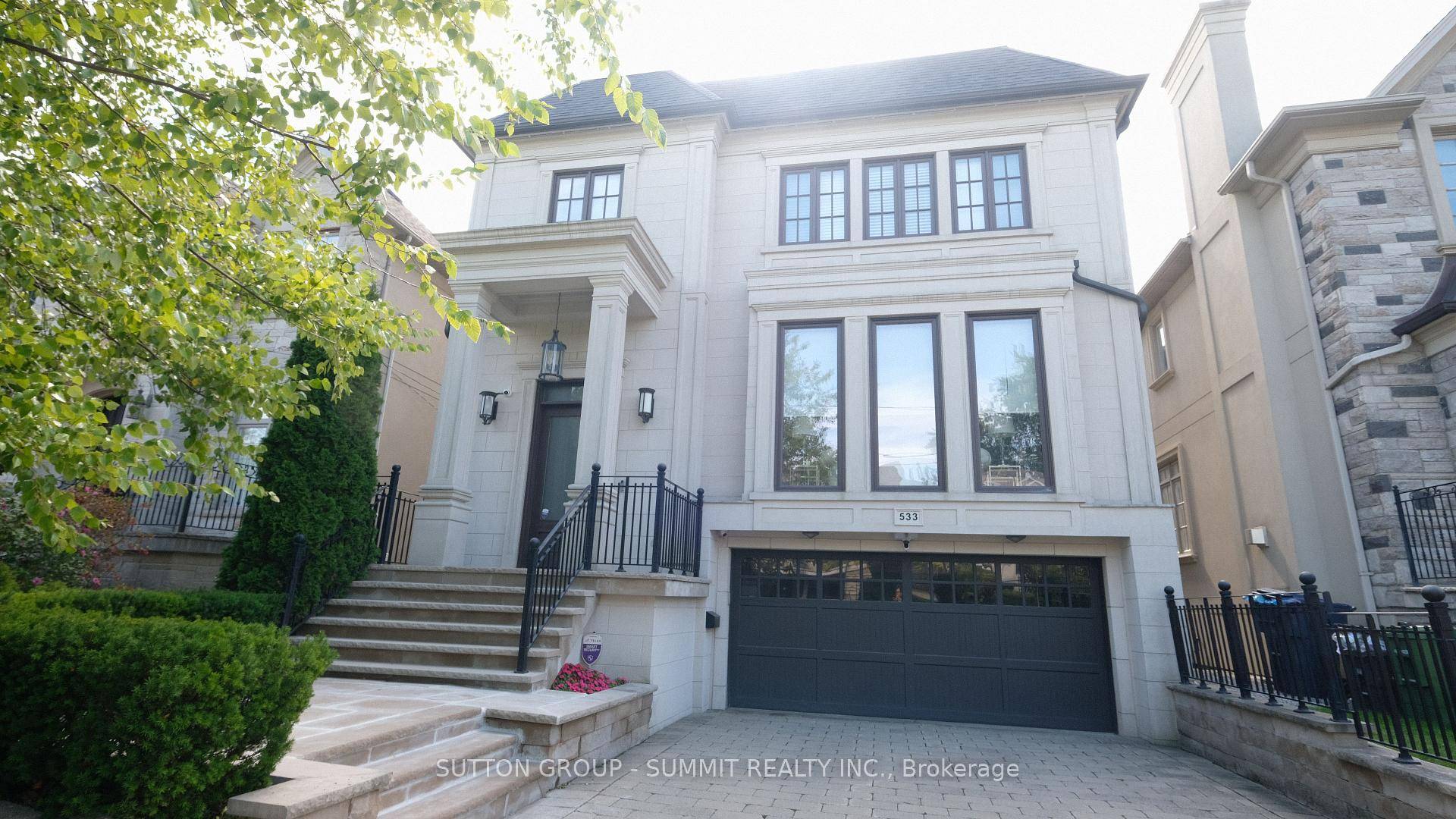 Magnificently Built in Prestigious 'Bedford Park' Neighborhood, Premium Level Lot, Remarkable Architecture Embracing Widely Open Foyer Linked to Cozy Library, Huge Living Dining Room with Fireplace and Large Windows, Modern ...