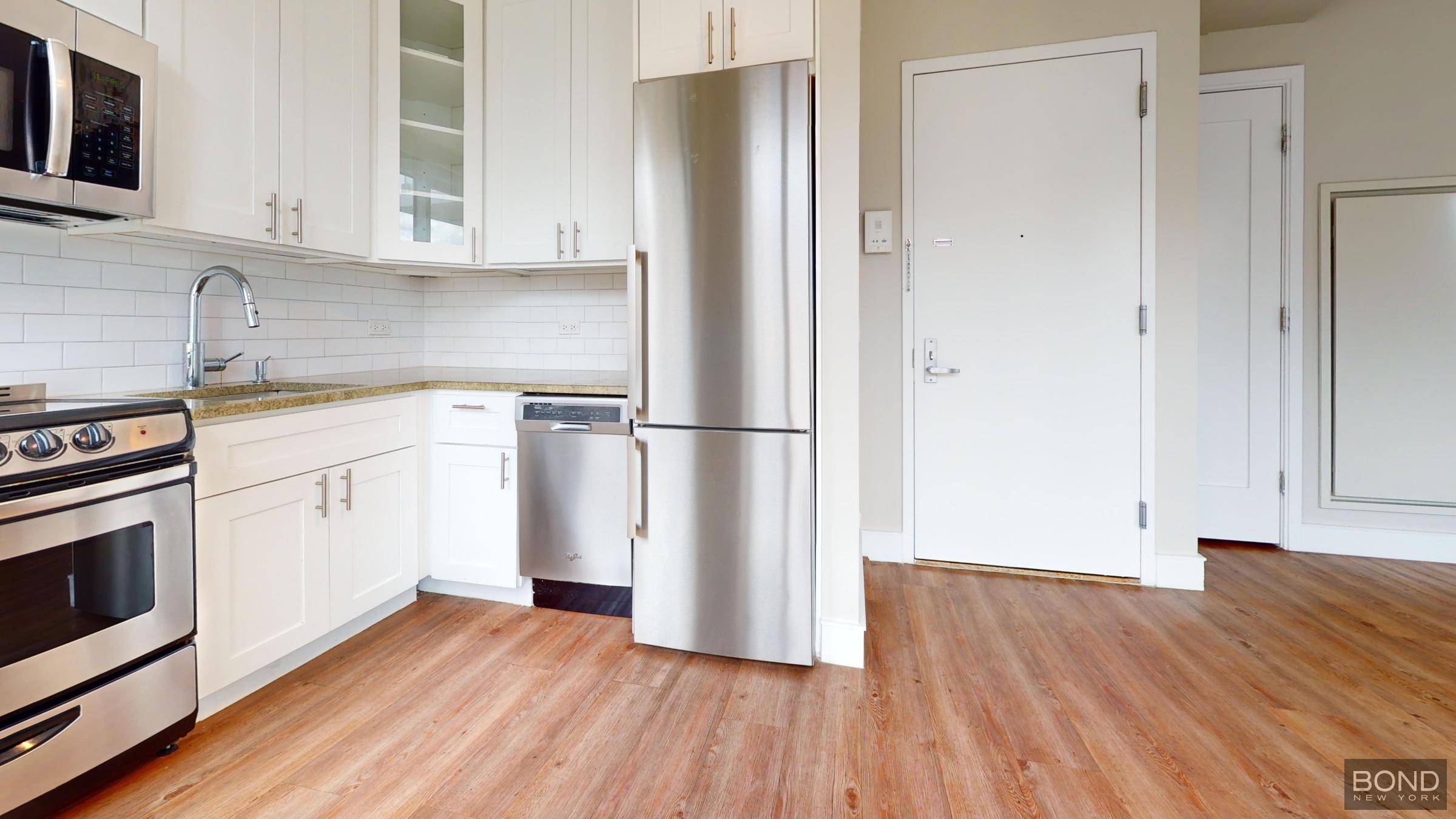 Gut renovated 2 bedroom 1 bathroom apartment with 2 balconies !