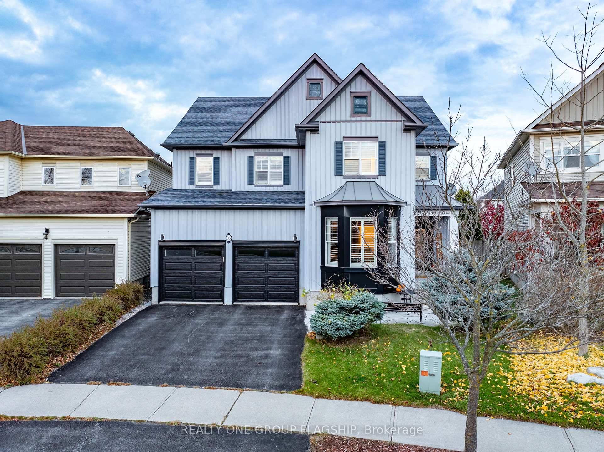 This stunning detached home features exceptional curb appeal amp ; is nestled on a quiet street.