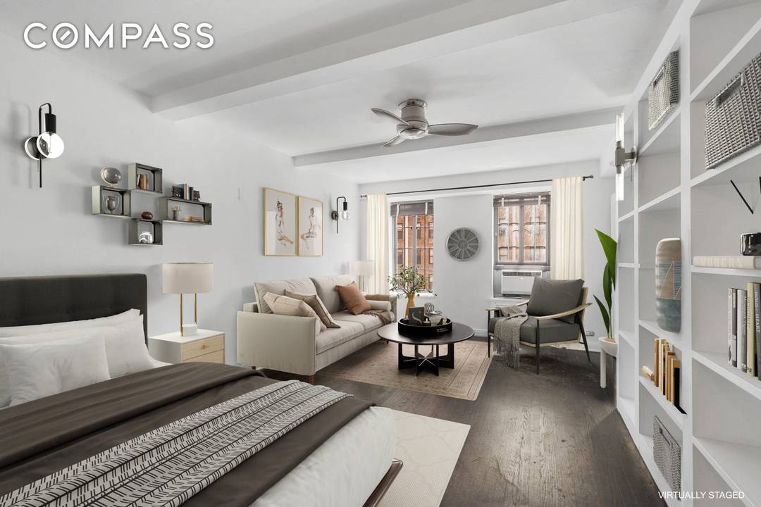 CHELSEA STUDIO WITH ENDLESS POTENTIAL Opportunity lives large in this sun blasted studio in the heart of Chelsea.