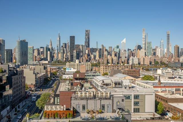 The gracious two bedroom, with a direct west exposure, is a generously sized residence highlighted by a gorgeous view of the Manhattan skyline from every room.