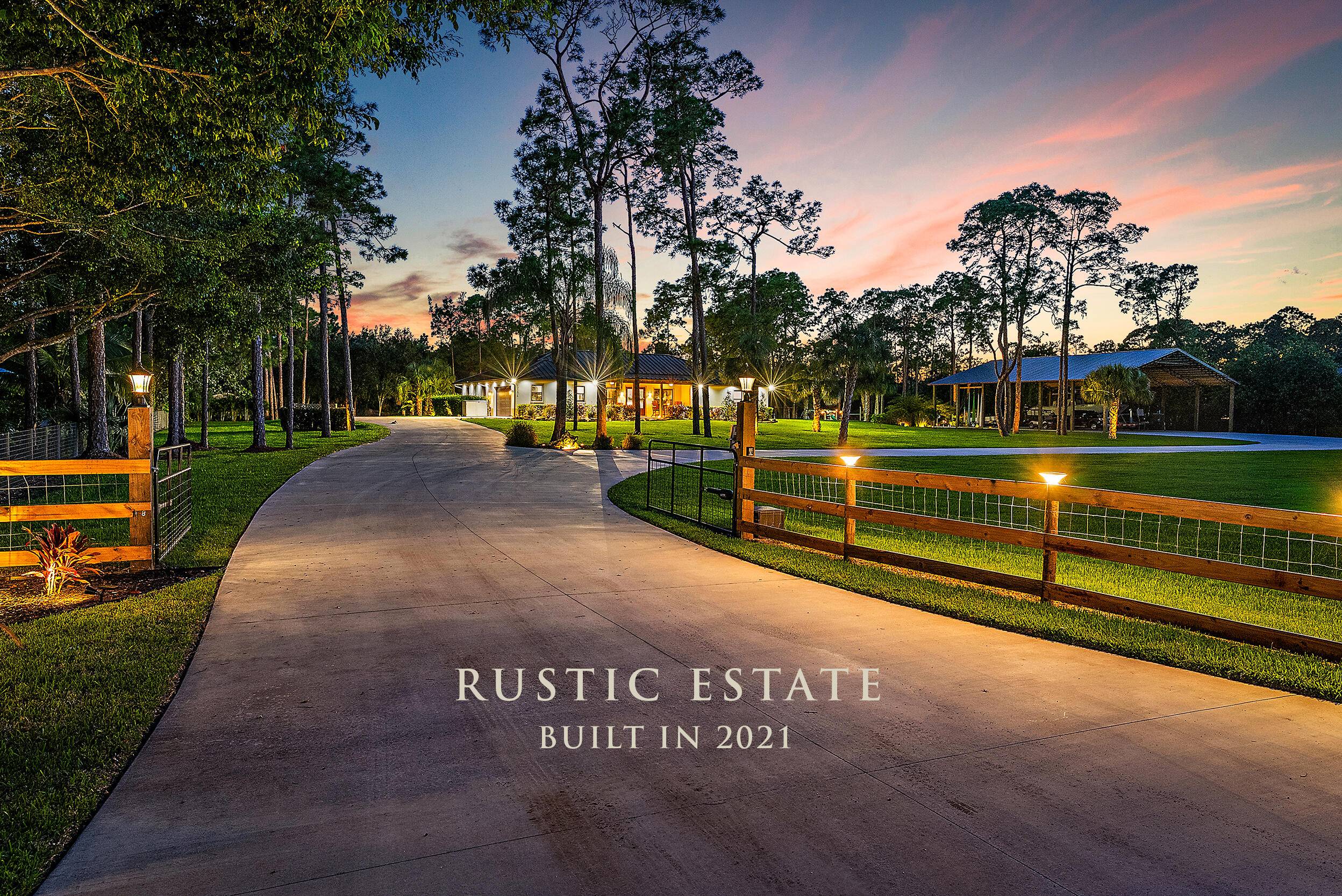This stunning 3 acre property in the heart of Jupiter Farms offers a perfect blend of modern luxury and rural charm.