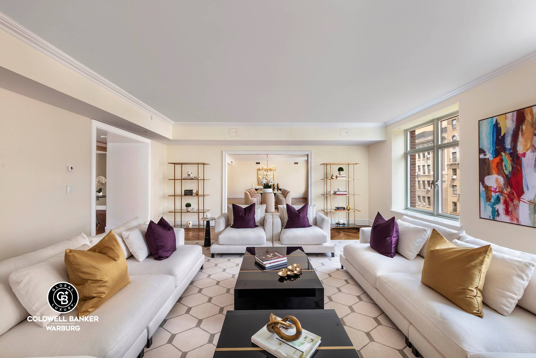 This splendid 8400 square foot residence exudes sophistication and elegance in a home offering modern amenities, classic details and grand proportions.