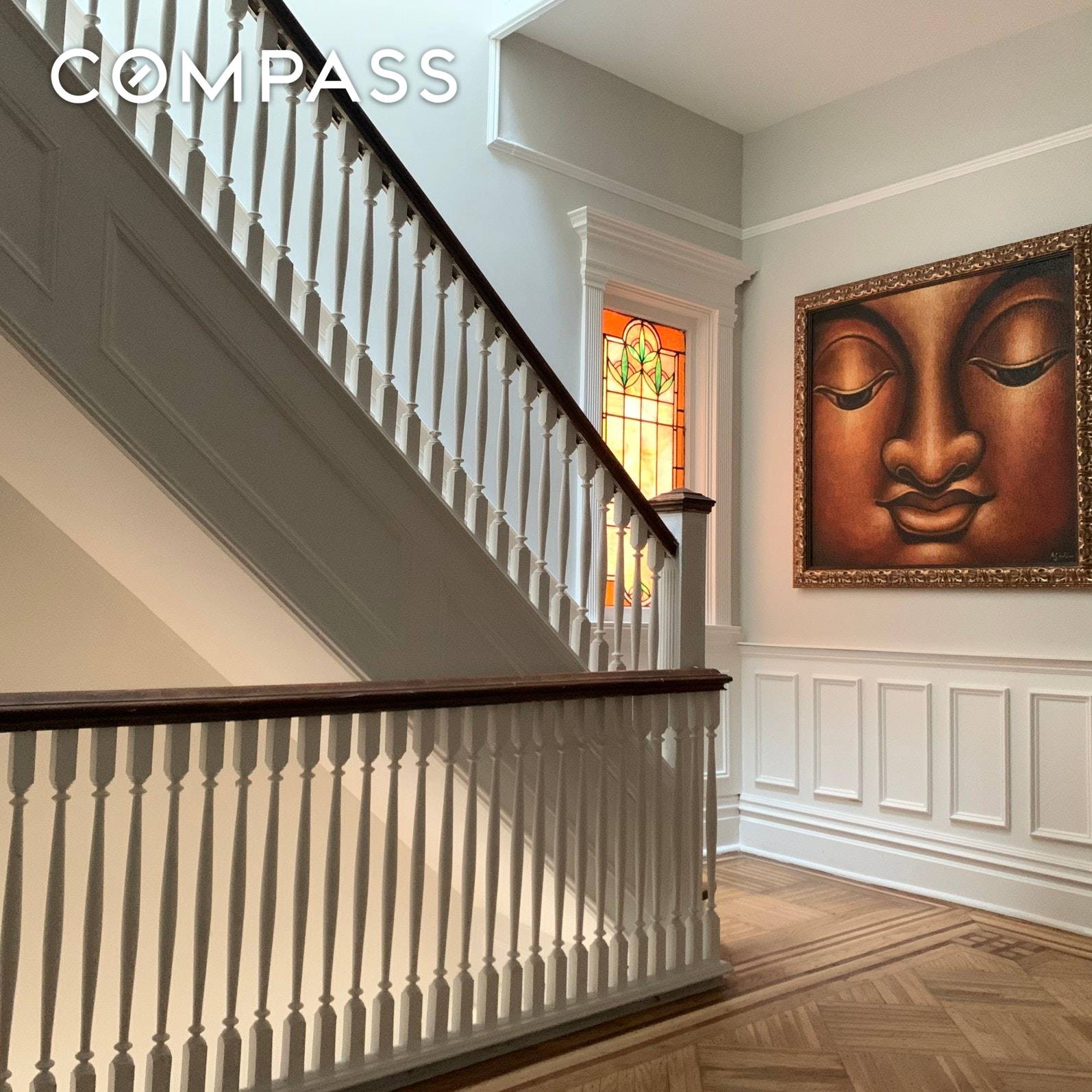 901 Saint Marks Ave is a unique landmarked brownstone mansion bathed in sunlight, rich in history and the perfect marriage of pre war architectural details and modern finishes.