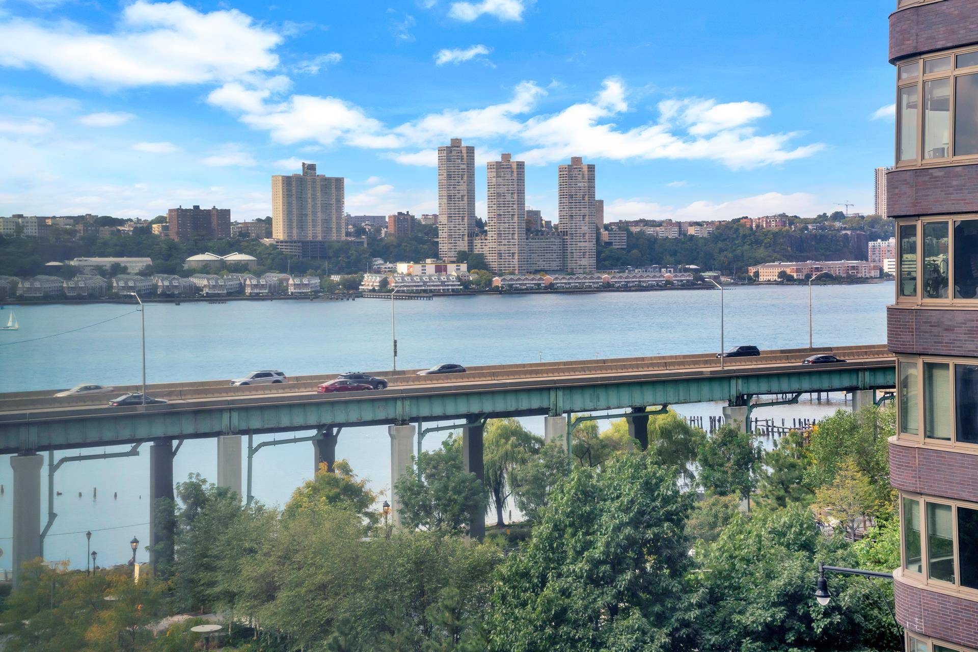 The property is a spacious 1 bedroom, 1 bathroom home that boasts partial Hudson River views, large windows, beautiful floors, a washer dryer, a pass through kitchen, and ample closet ...