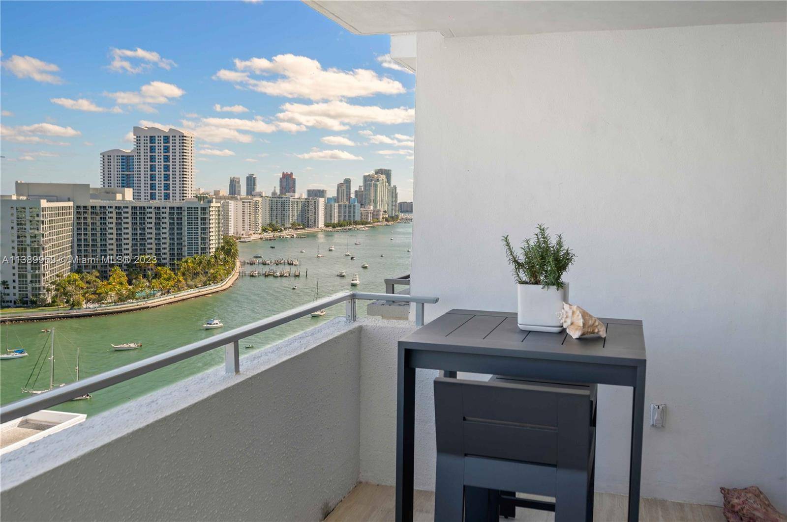 Spacious and updated east facing unit with Bay, Intracoastal, and City views.